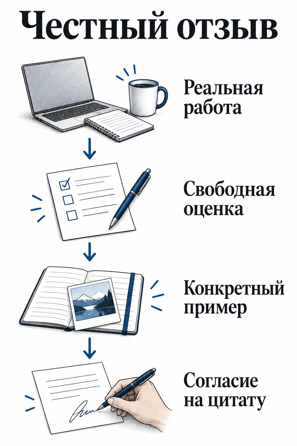 Порядок работы с честным отзывом клиента