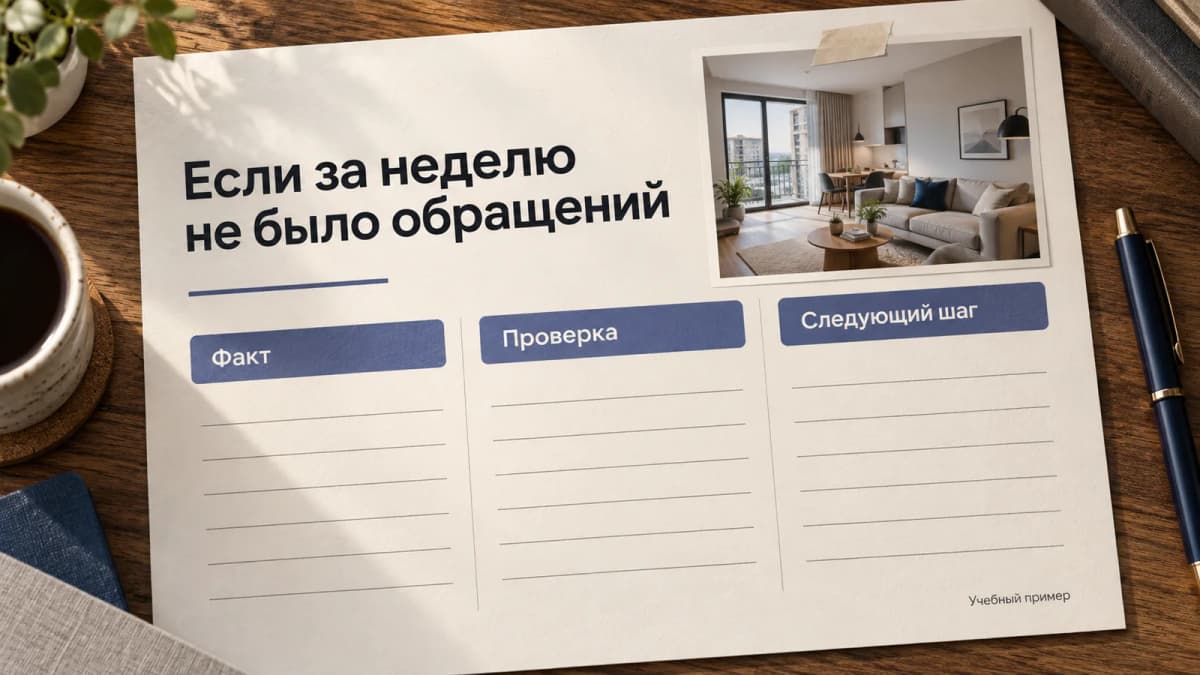 Учебный отчёт без обращений: отдельно указаны наблюдение, выполненная проверка и следующий шаг