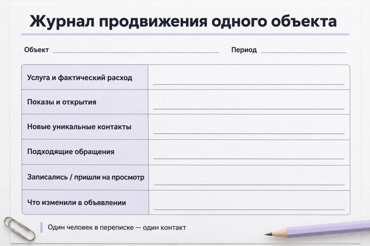 Пустой журнал расходов и обращений по одному объекту