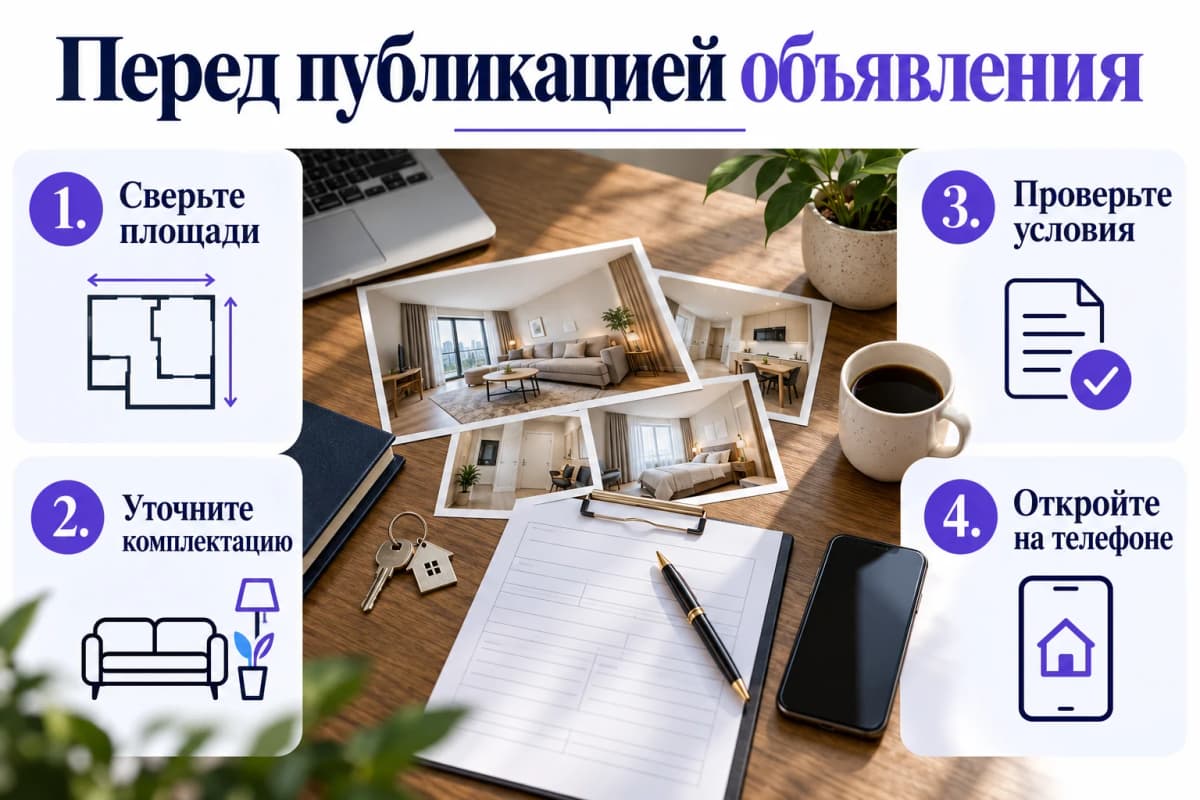 Четыре проверки объявления о продаже квартиры перед публикацией