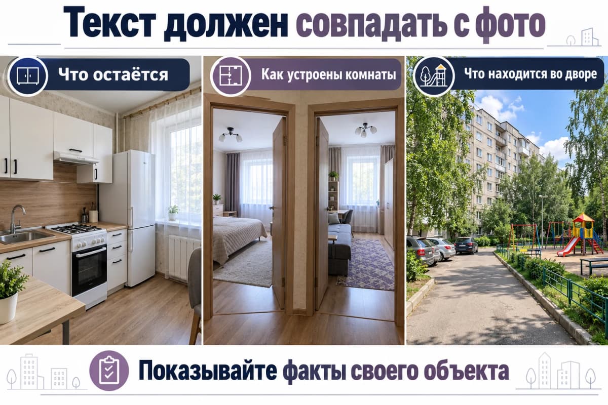 Какие фотографии подтверждают комплектацию, планировку и описание двора