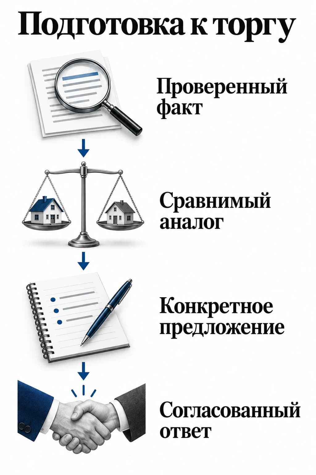 Подготовка к предметному предложению по цене квартиры