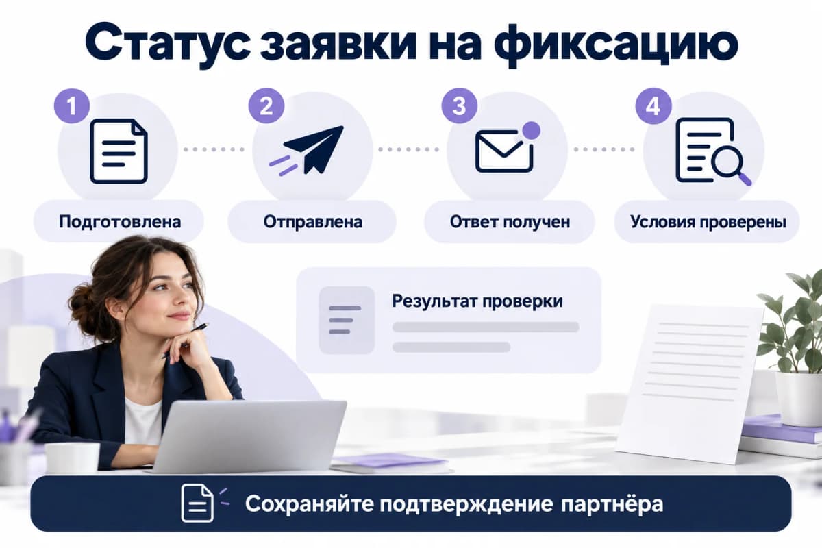 Этапы заявки и отдельная запись результата проверки Этапы заявки и отдельная запись результата проверки
