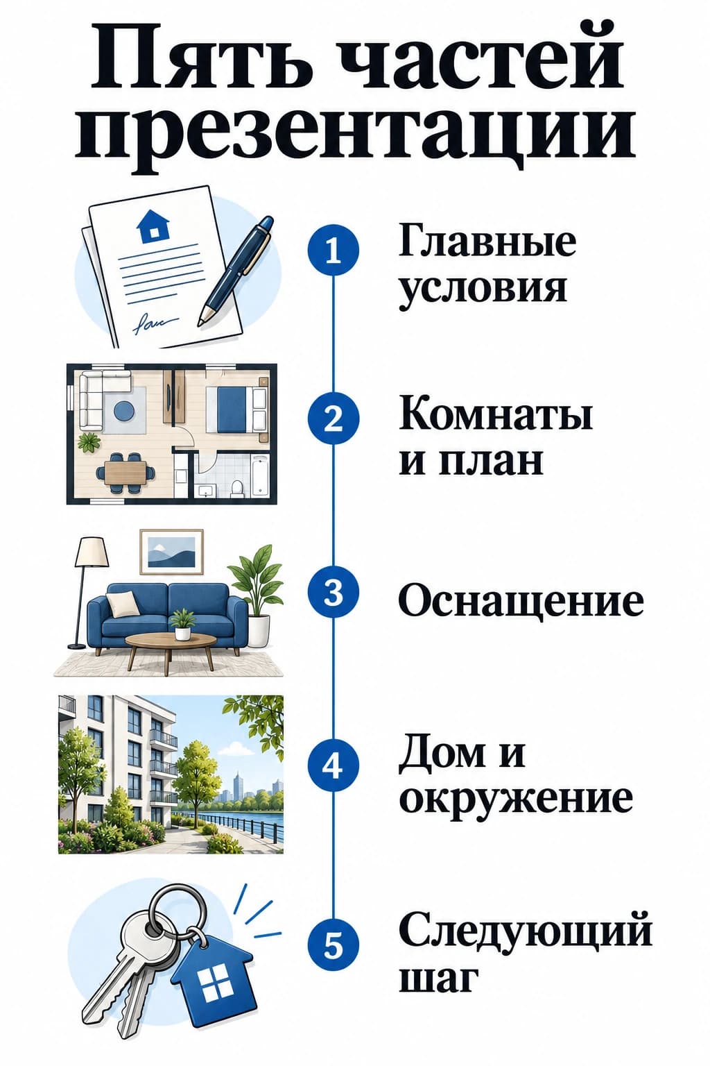 Пять вопросов, на которые должна отвечать презентация квартиры