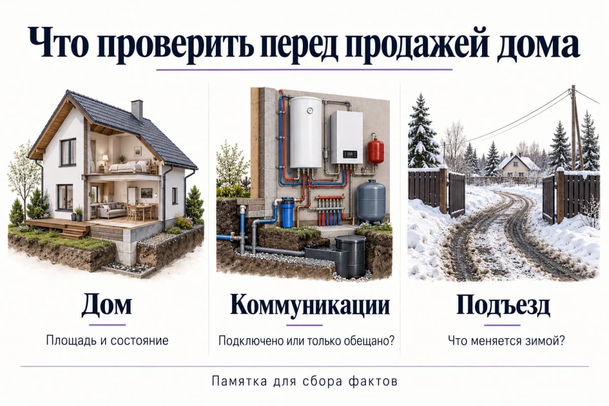 Проверка дома, коммуникаций и подъезда перед написанием объявления