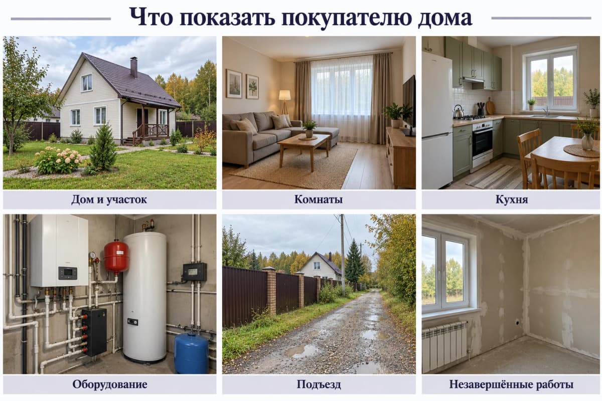 Шесть сюжетов для галереи объявления о продаже дома