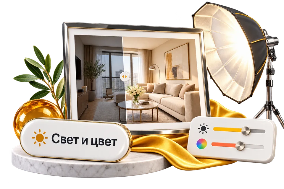 Исправить свет и цвет